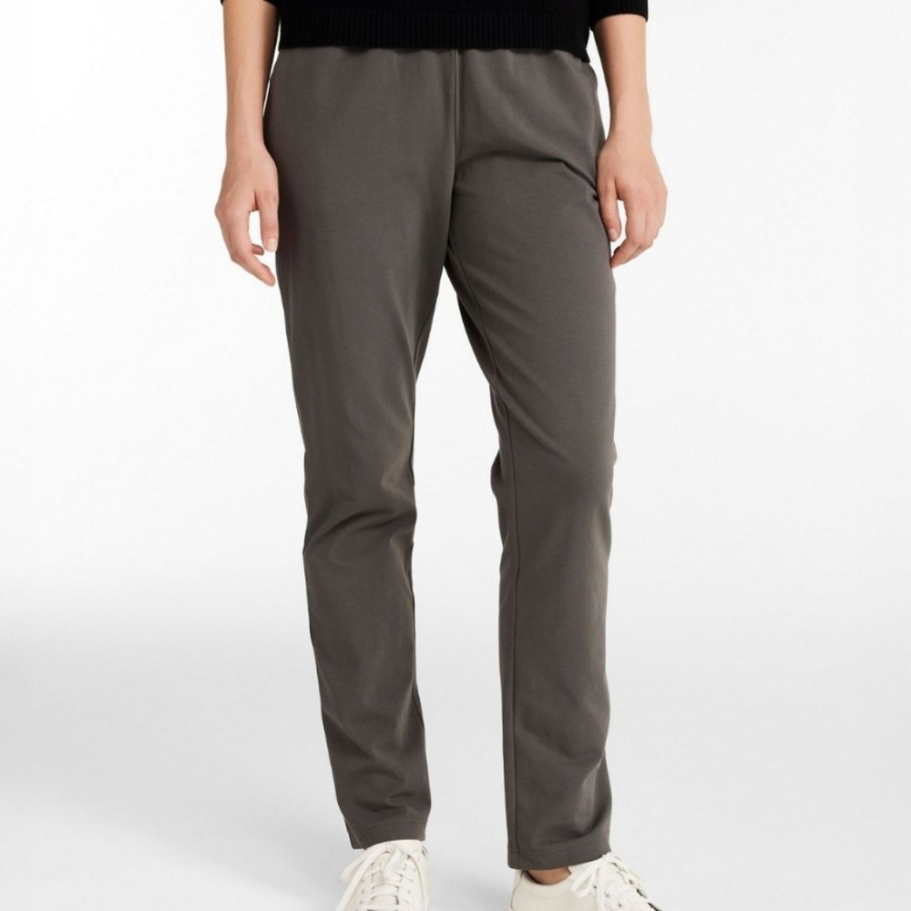 LL Bean NWT Perfect Fit Pant 3X Brown Cotton Pull On Stretch Gorpcore Athleisure